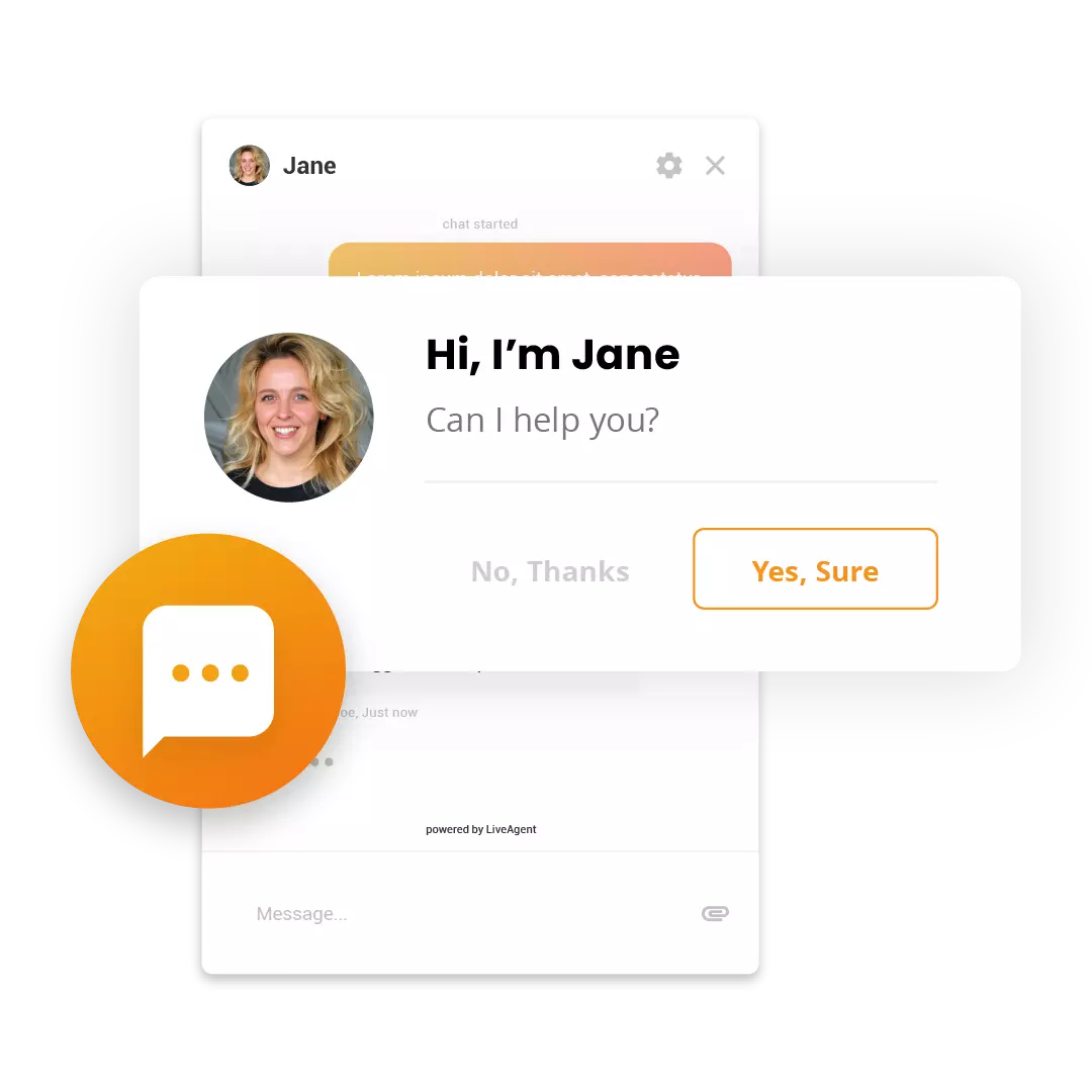 LiveAgent проактивно приканване за чат