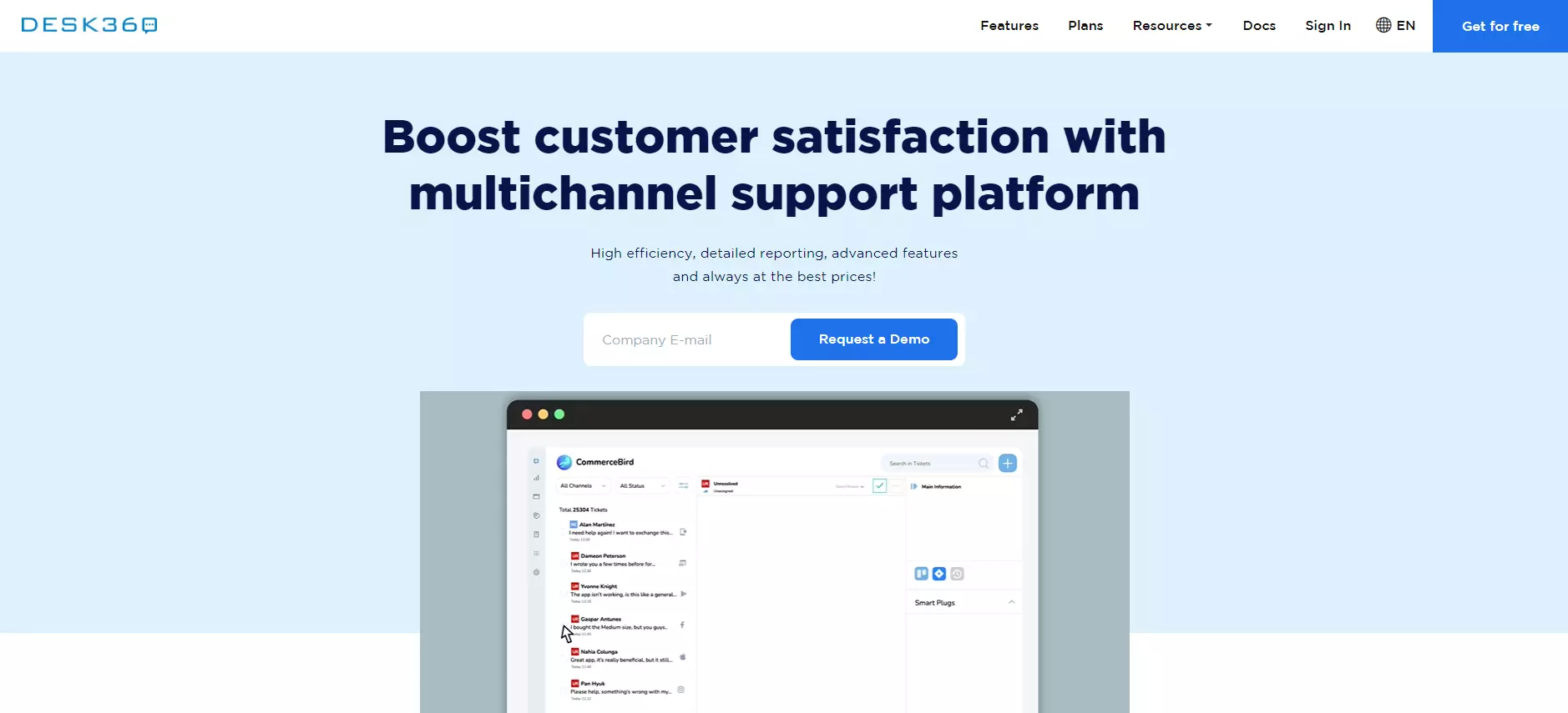 Начална страница на Desk360