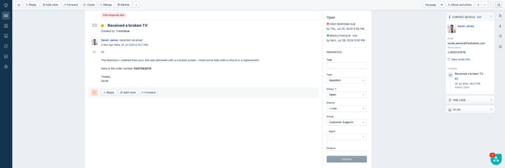 Freshdesk Ticket Environment