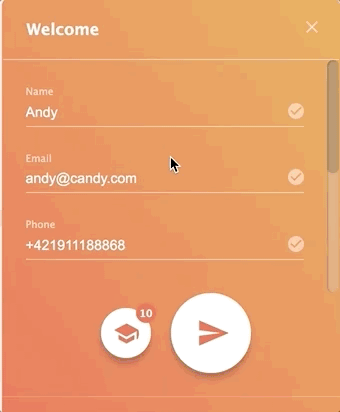 Странична контактна форма на LiveAgent