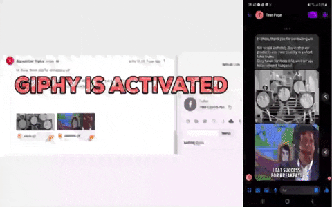 GIF пример за LiveAgent