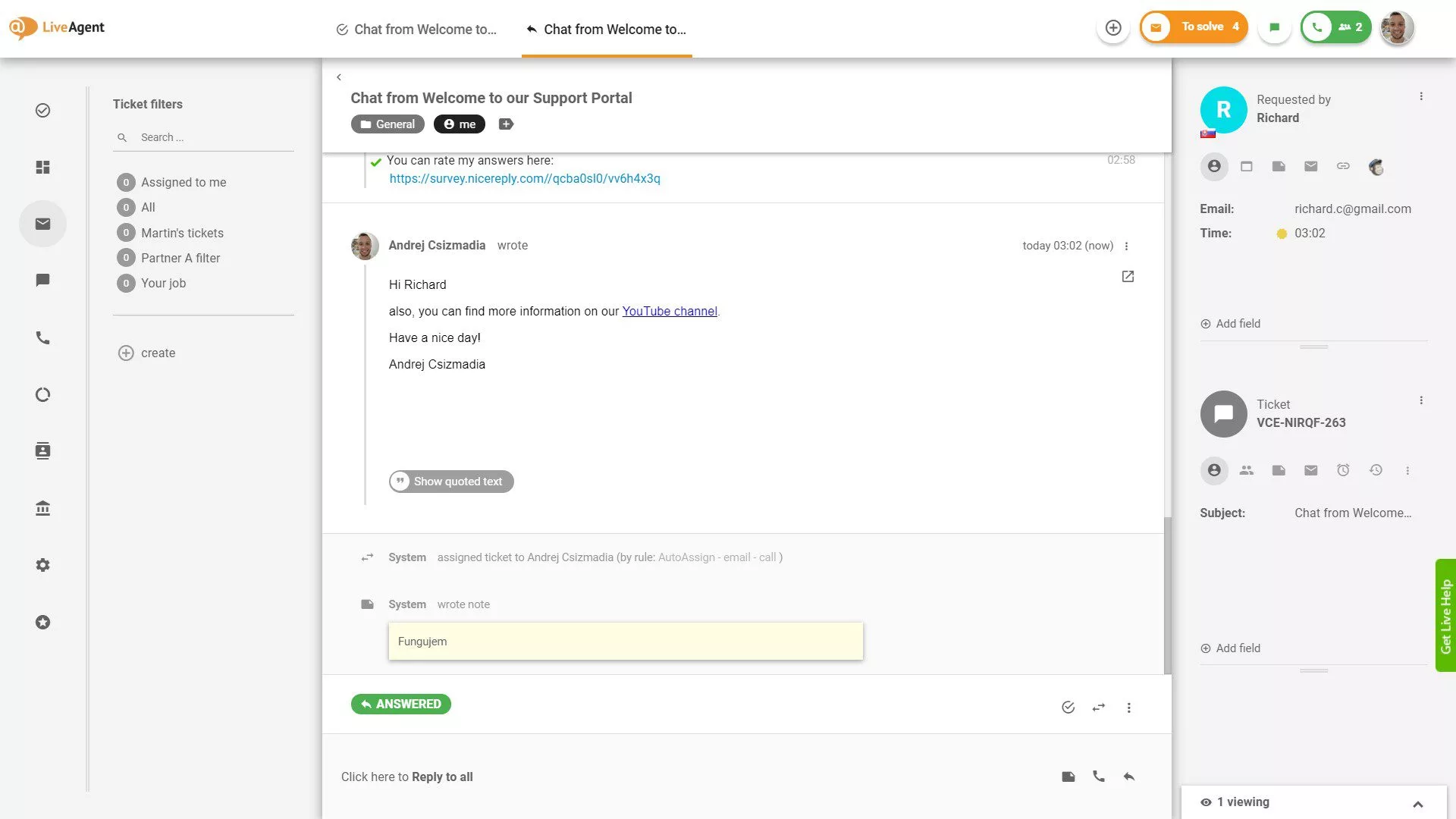 Имейлът е основен инструмент за продажби и поддръжка