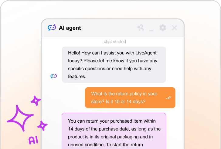 Функция AI Chatbot на LiveAgent