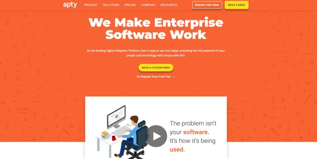 Начална страница на Apty