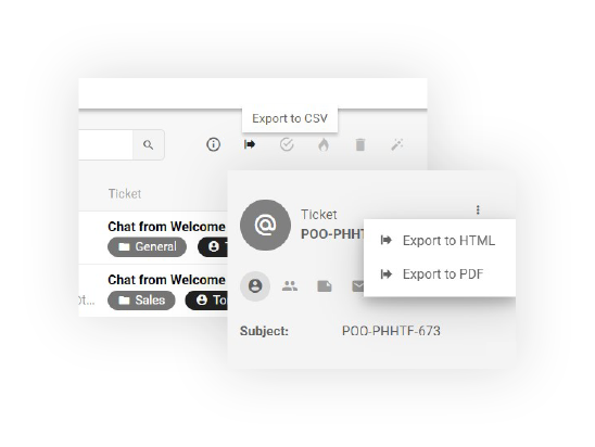 Експортиране на билети в LiveAgent