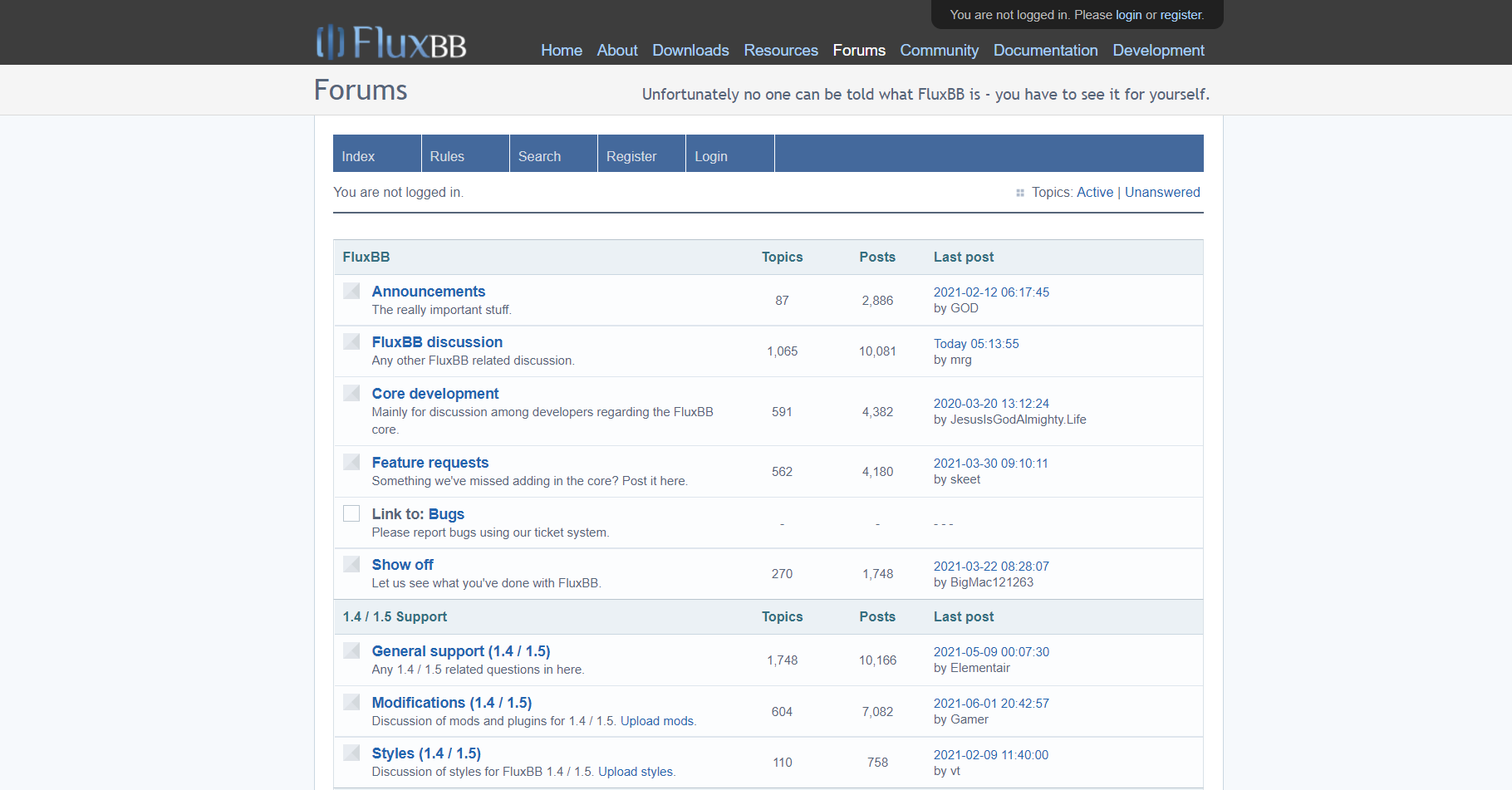 Решение за общностен форум FluxBB