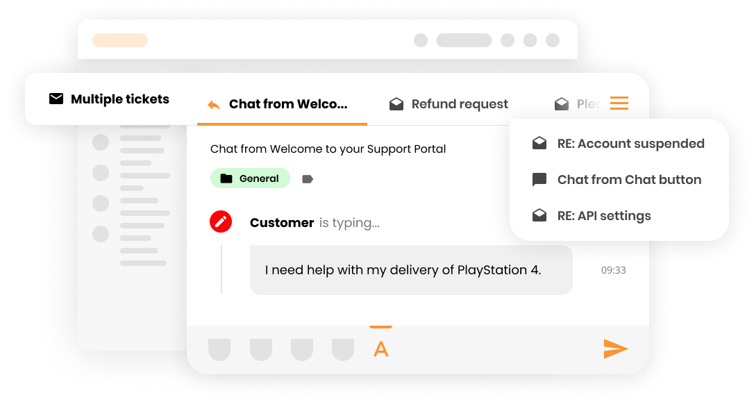 Функция за множество билети в система за билетиране на помощния център - LiveAgent