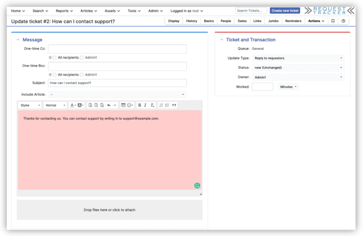Request Tracker Системи за билетиране с отворен код