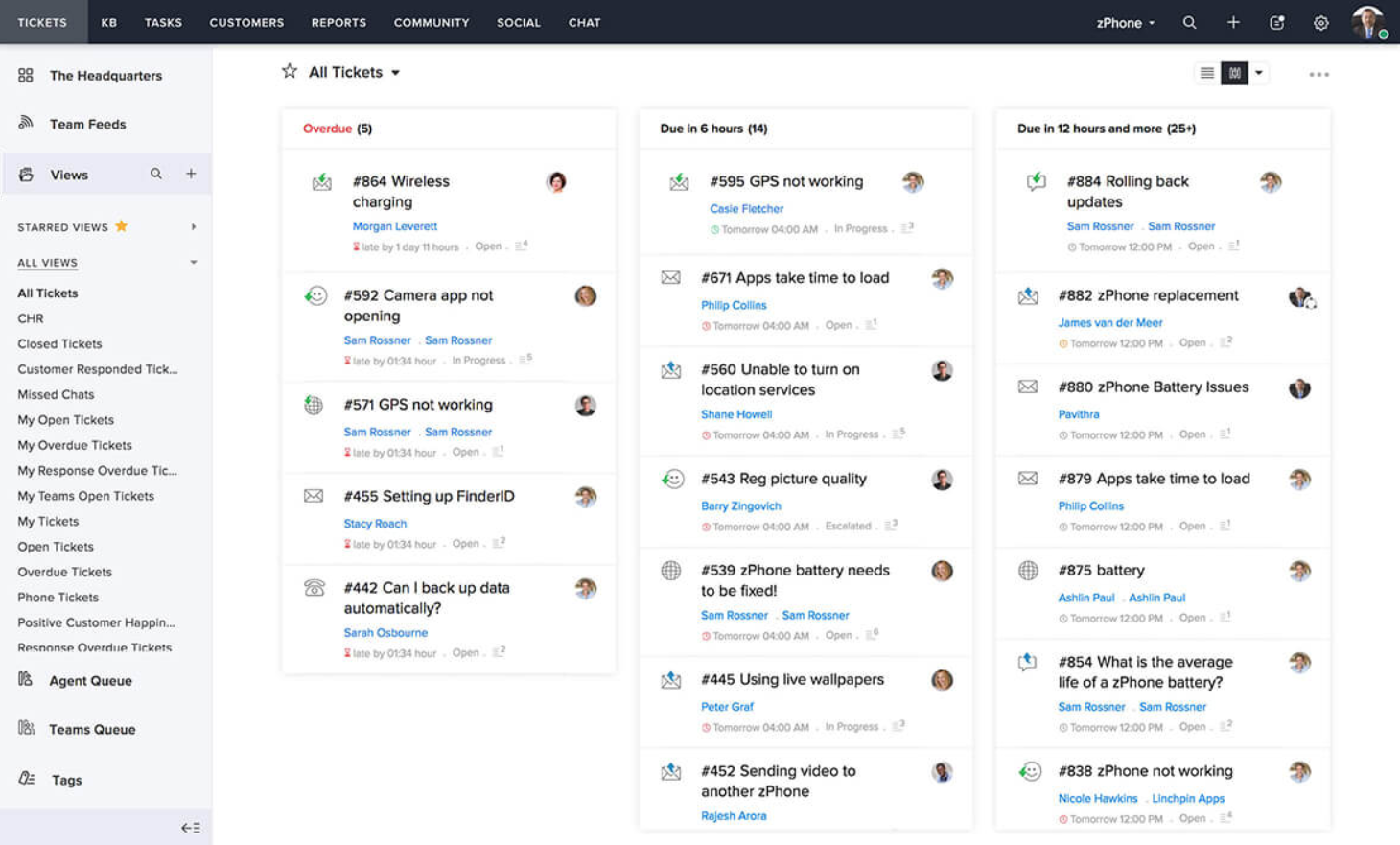 Система за билетиране на Zoho Desk