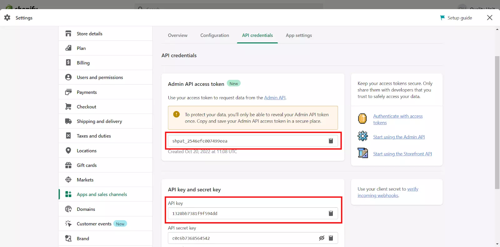 Достъп до маркер и ключ на API, за да конфигурирате плъгина в LiveAgent