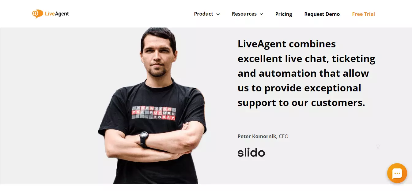 Отзив на LiveAgent Slido