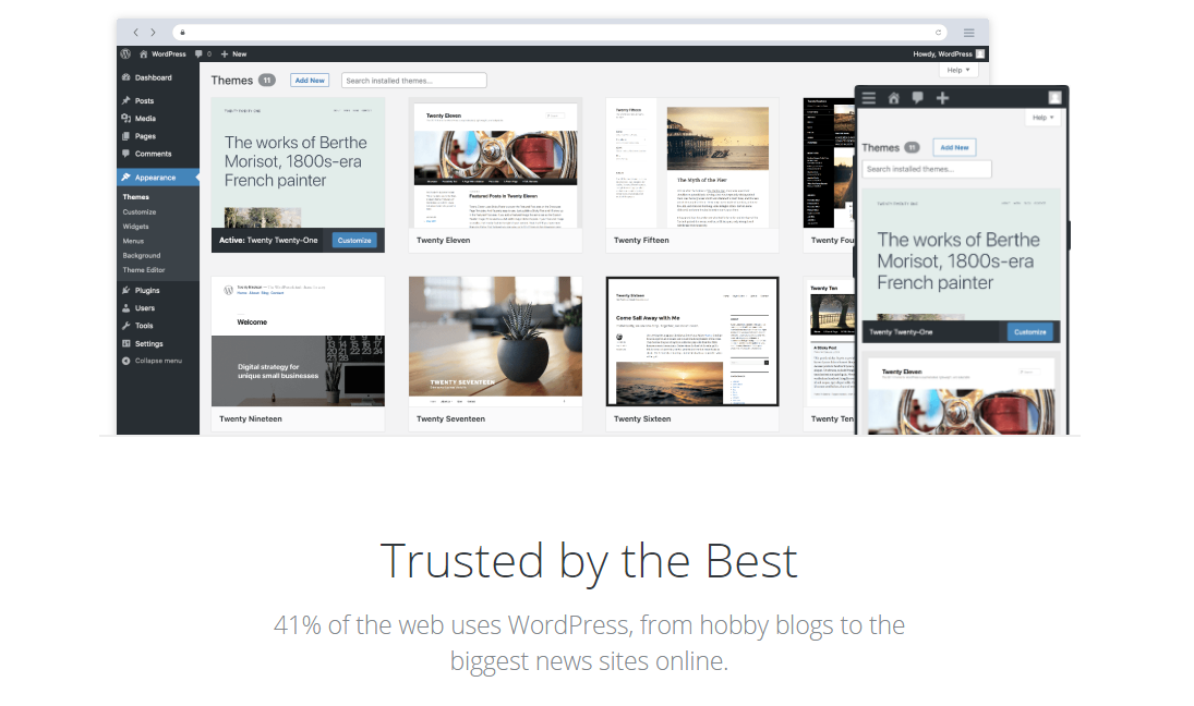 Табло на WordPress