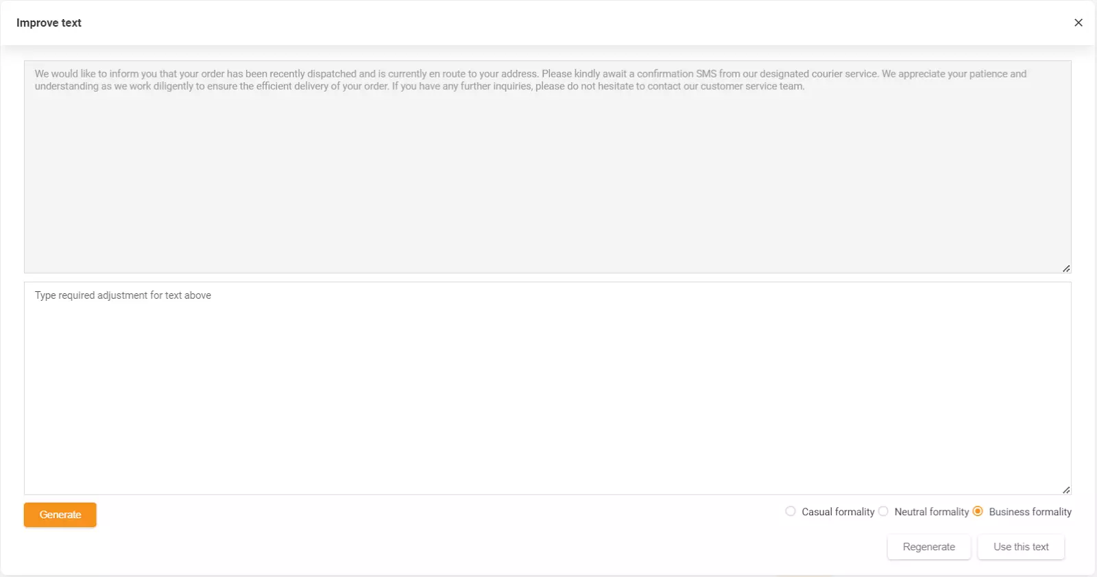 Екранна снимка, показваща функцията AI Answer Assistant на LiveAgent