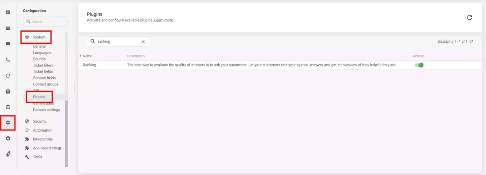 Изображение, показващо настройките на анкета след чата в софтуер за живия чат на LiveAgent.
