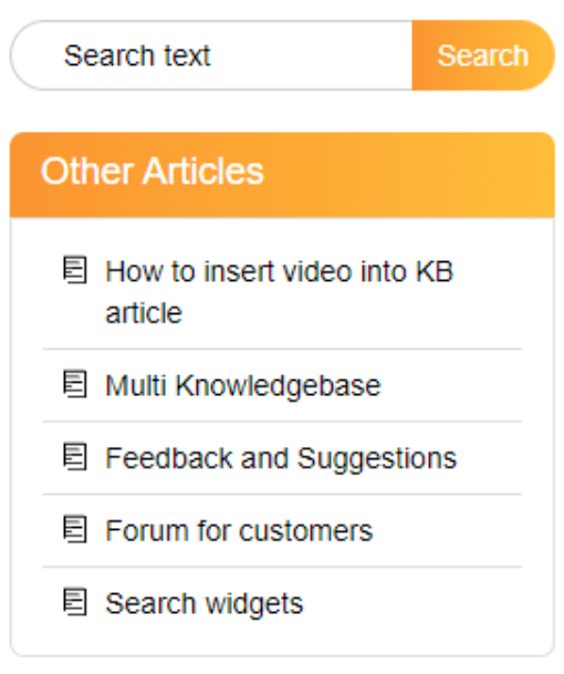 LiveAgent - Knowledge management advanced search