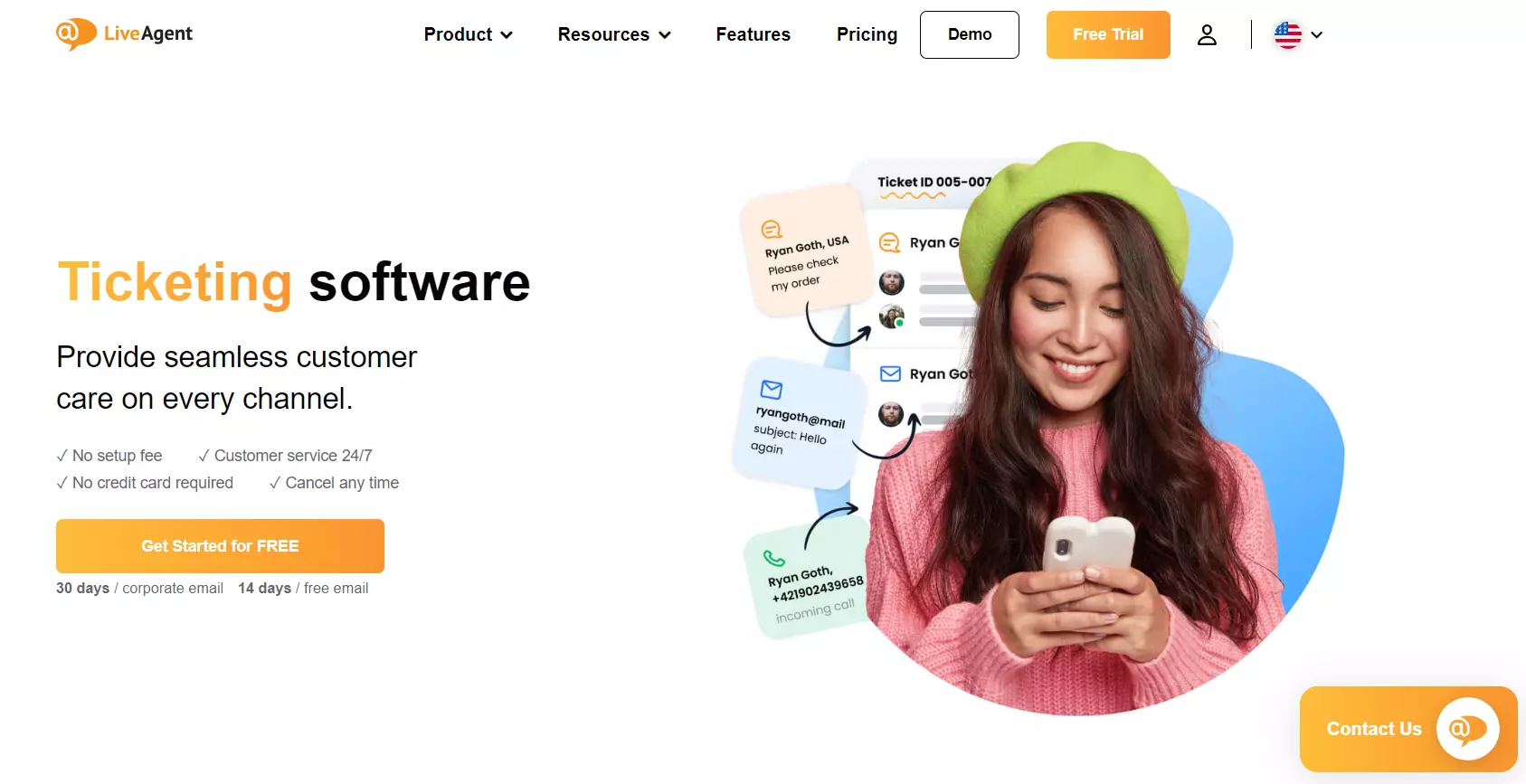 Система за издаване на билети и управление на имейл на LiveAgent