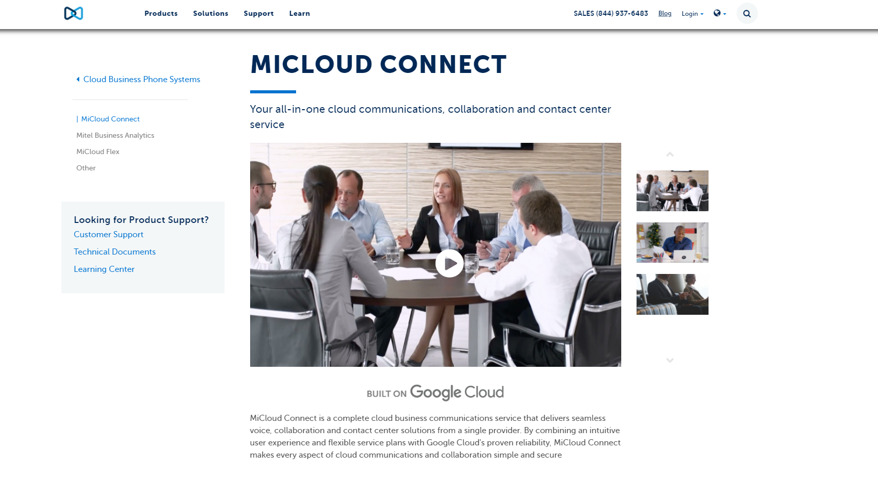 MiCloud Connect уебсайт на доставчика
