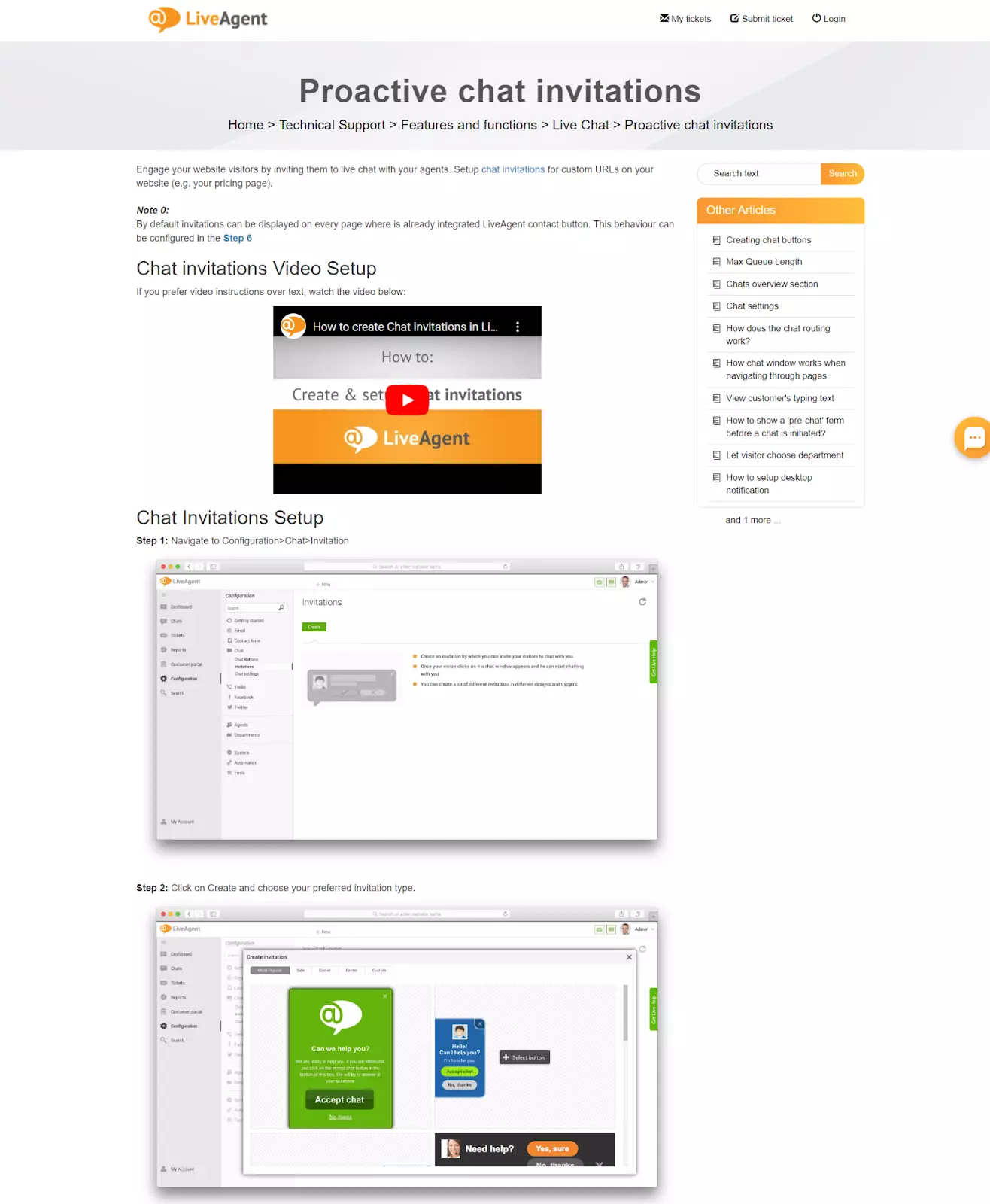 Ръководство на LiveAgent за проактивни покани за чат
