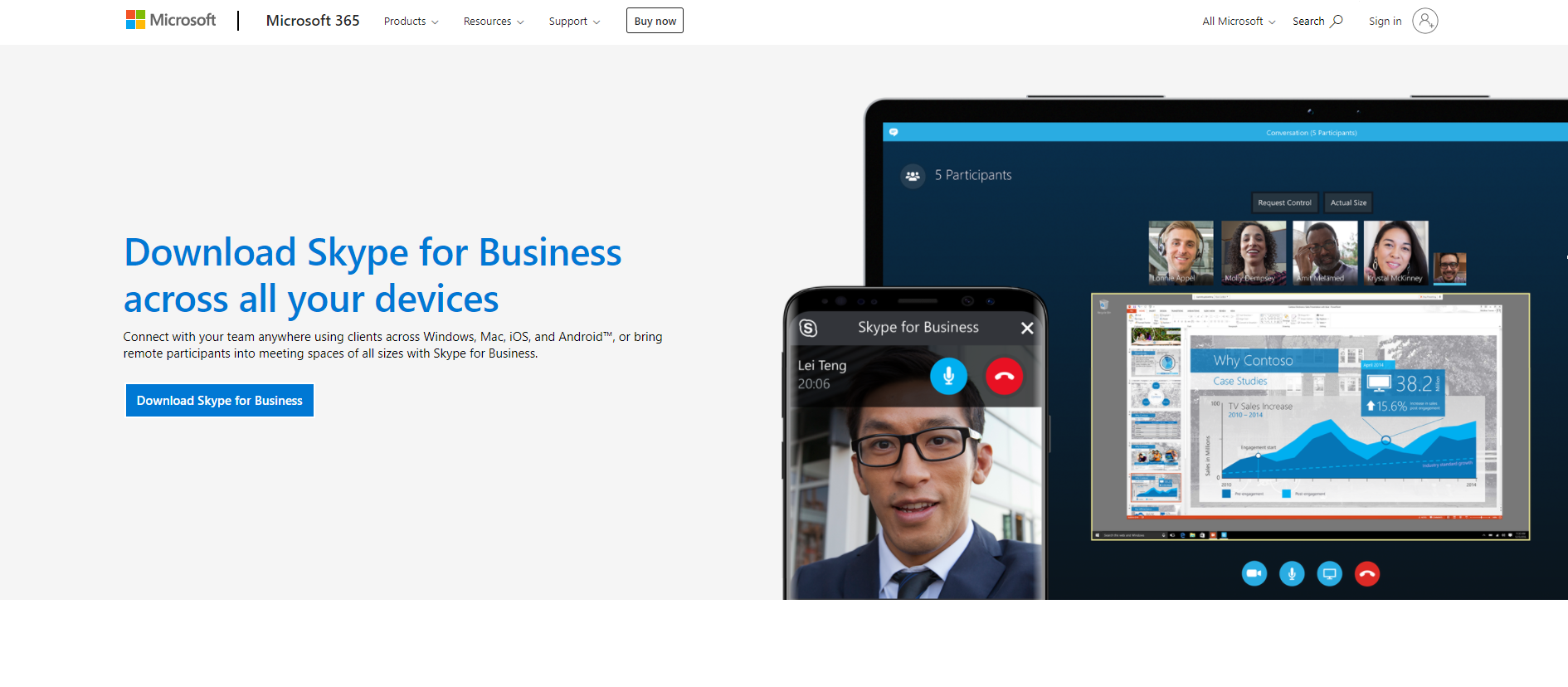 Skype for Business уебсайт