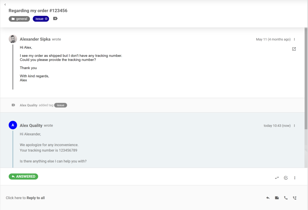 Подобрение на разговора в билетите на LiveAgent