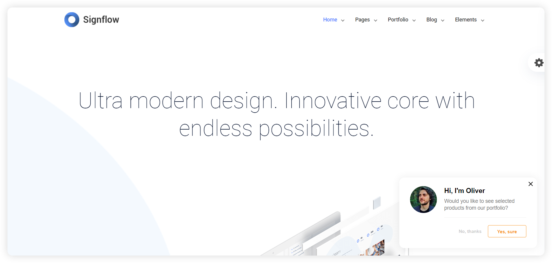 Пример на проактивна покана за чат