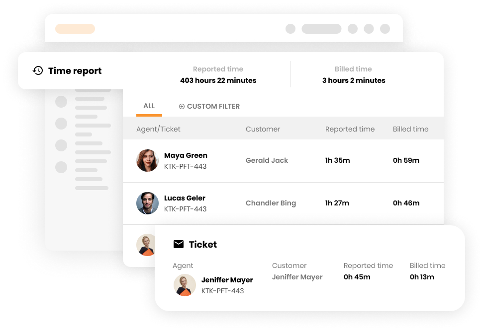 Отчет за време в софтуер за помощ - LiveAgent