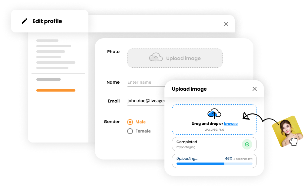 Редактиране на профил на агент или клиент в Help desk софтуер - LiveAgent