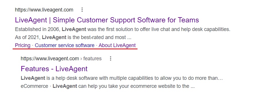 Пример за връзки на котви