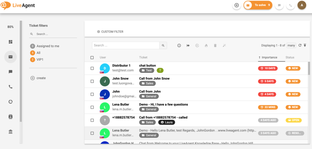 work remotely or onsite with LiveAgent