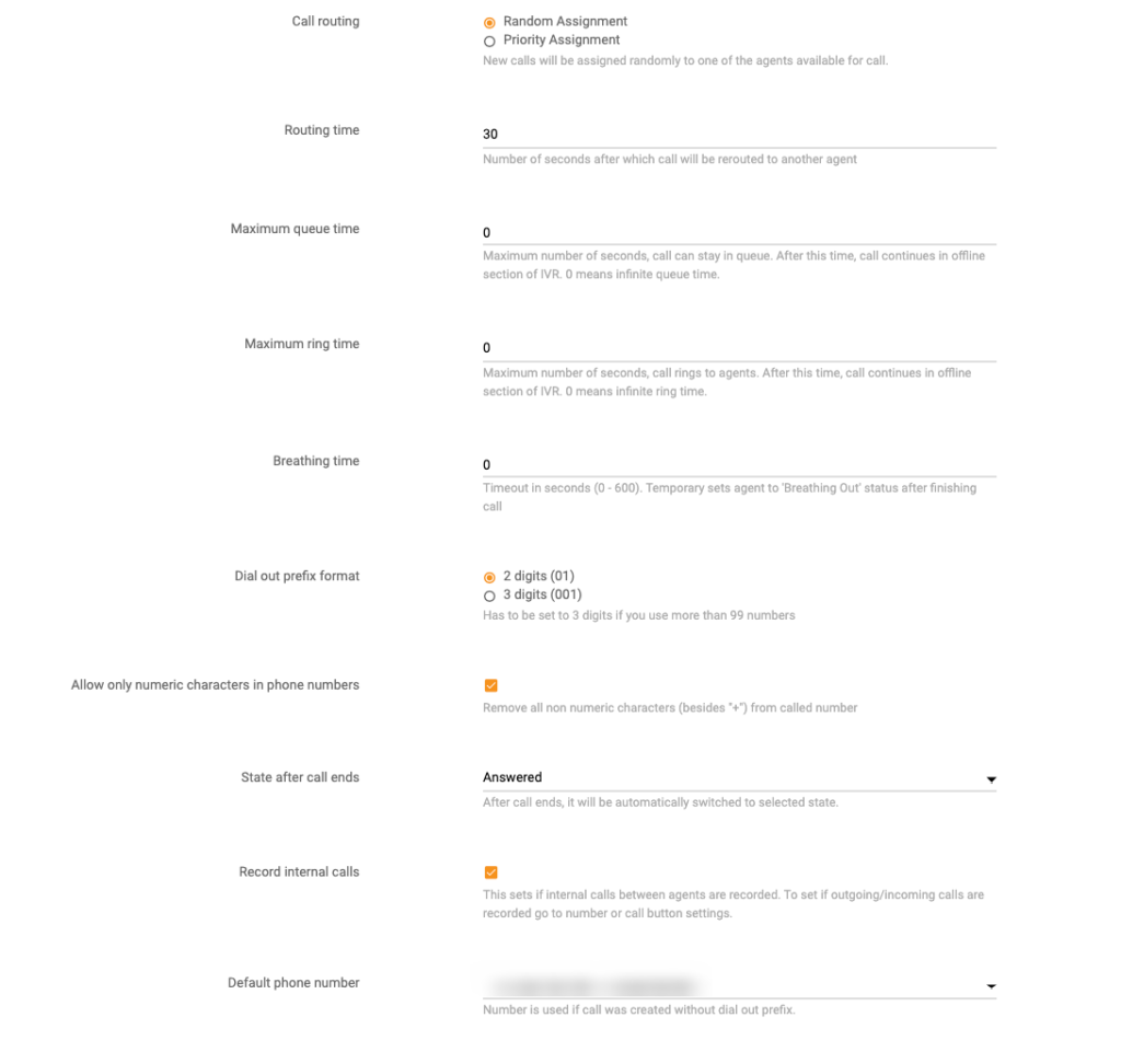 Настройка на кол център на LiveAgent