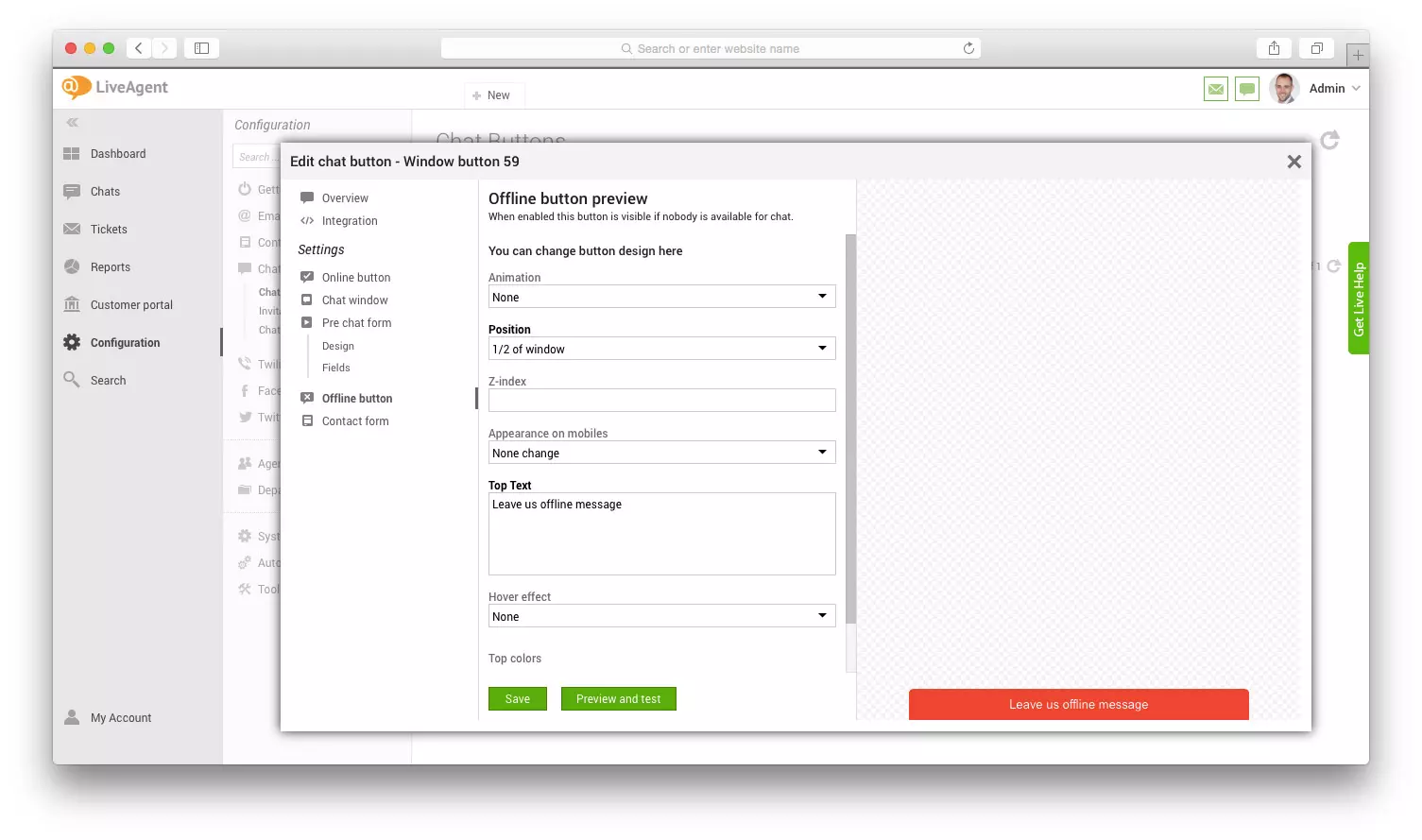 Макет на раздел за преглед на офлайн бутон