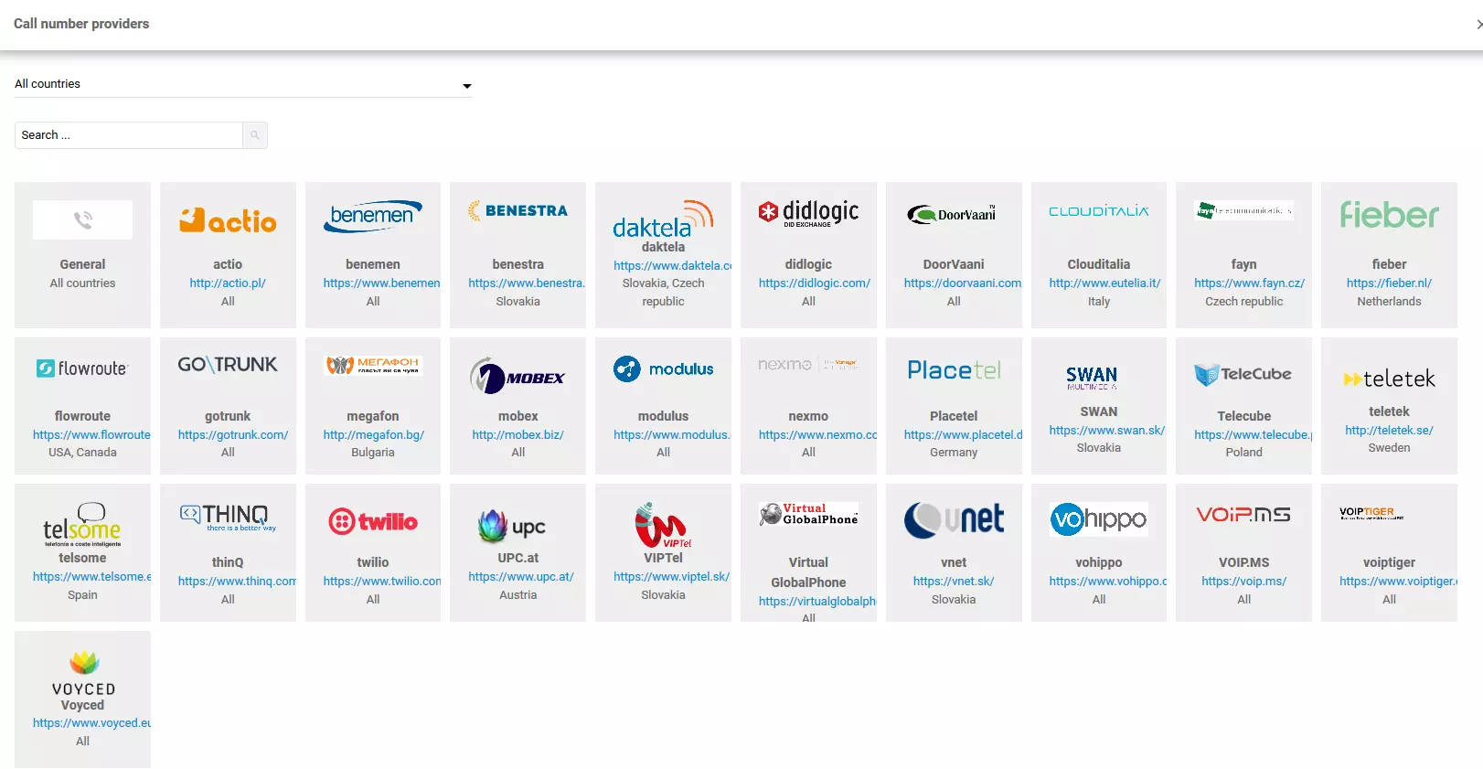Избор на VoIP доставчици