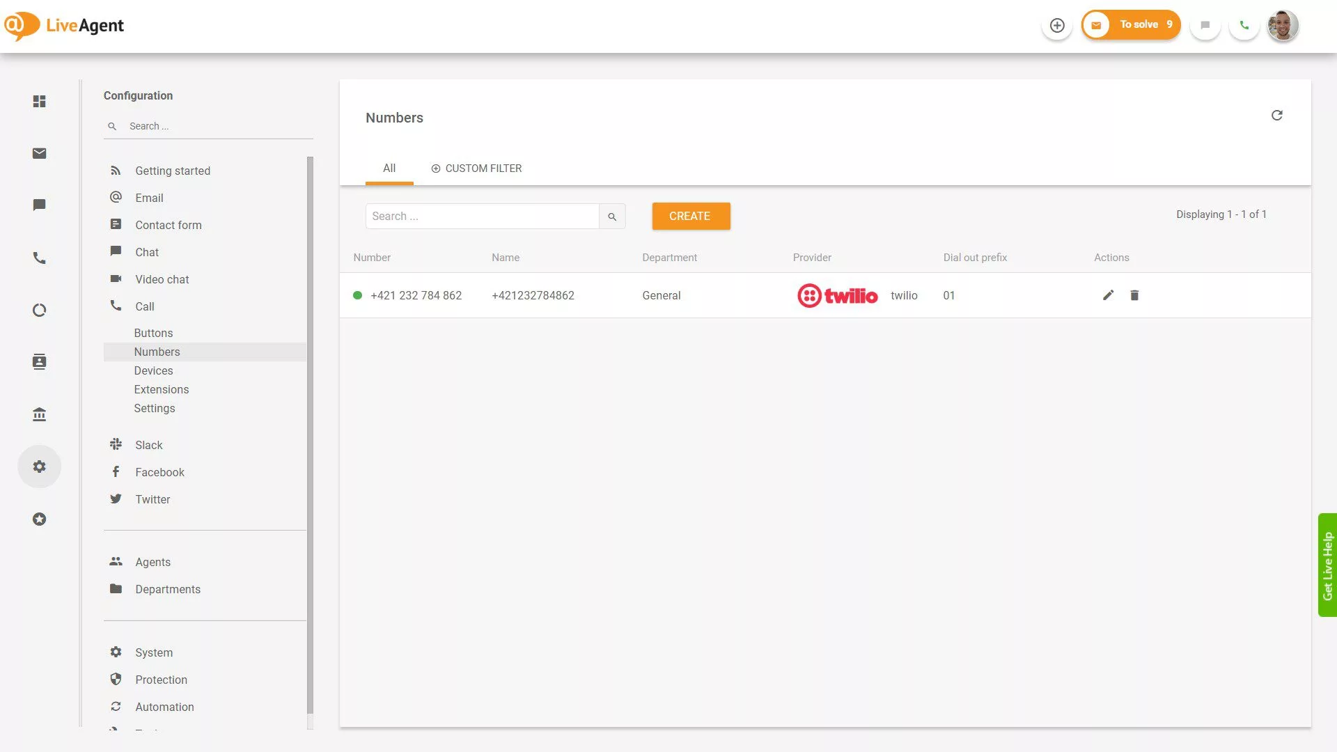 VoIP диаграма на настройката