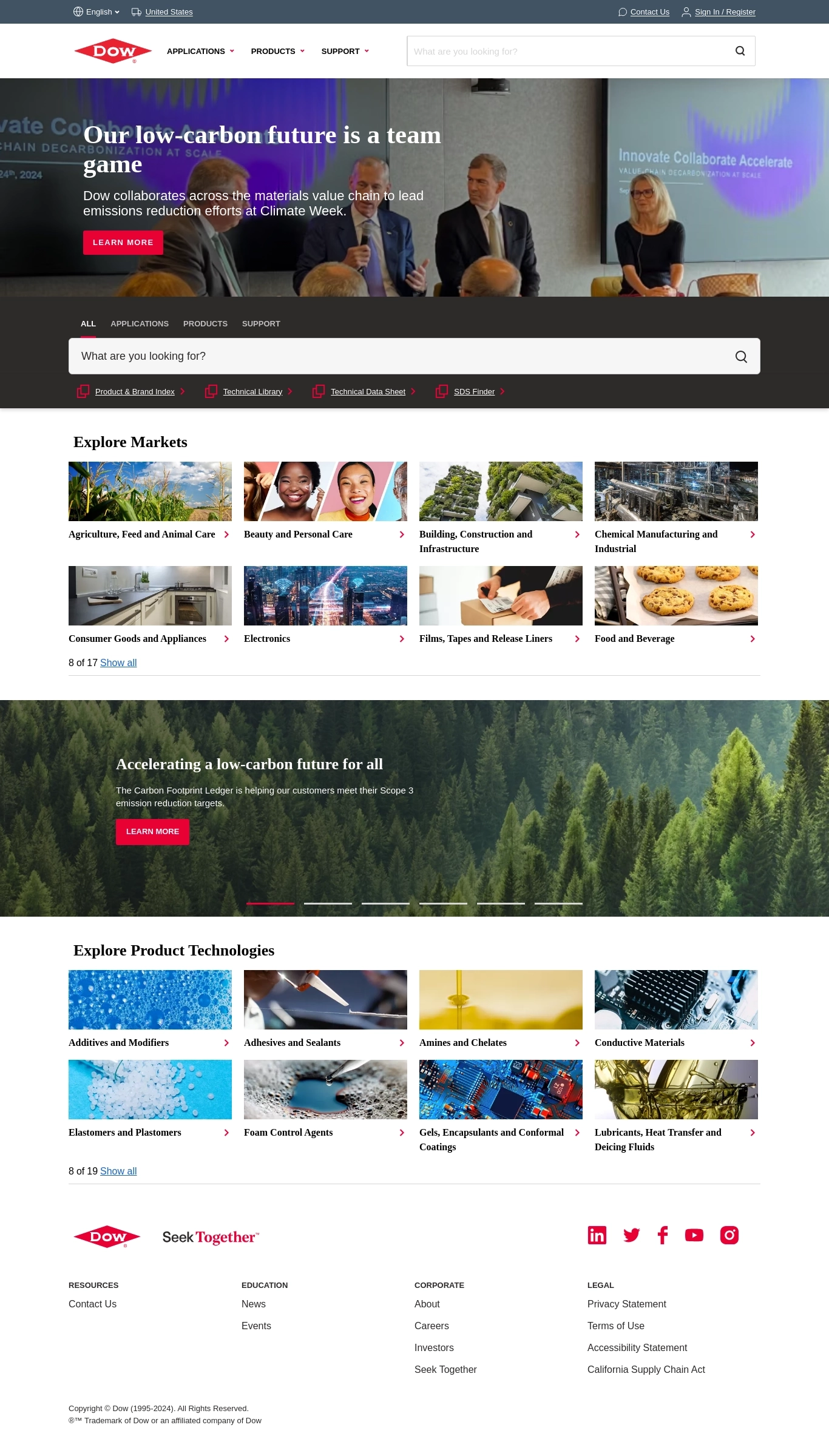 Dow Homepage