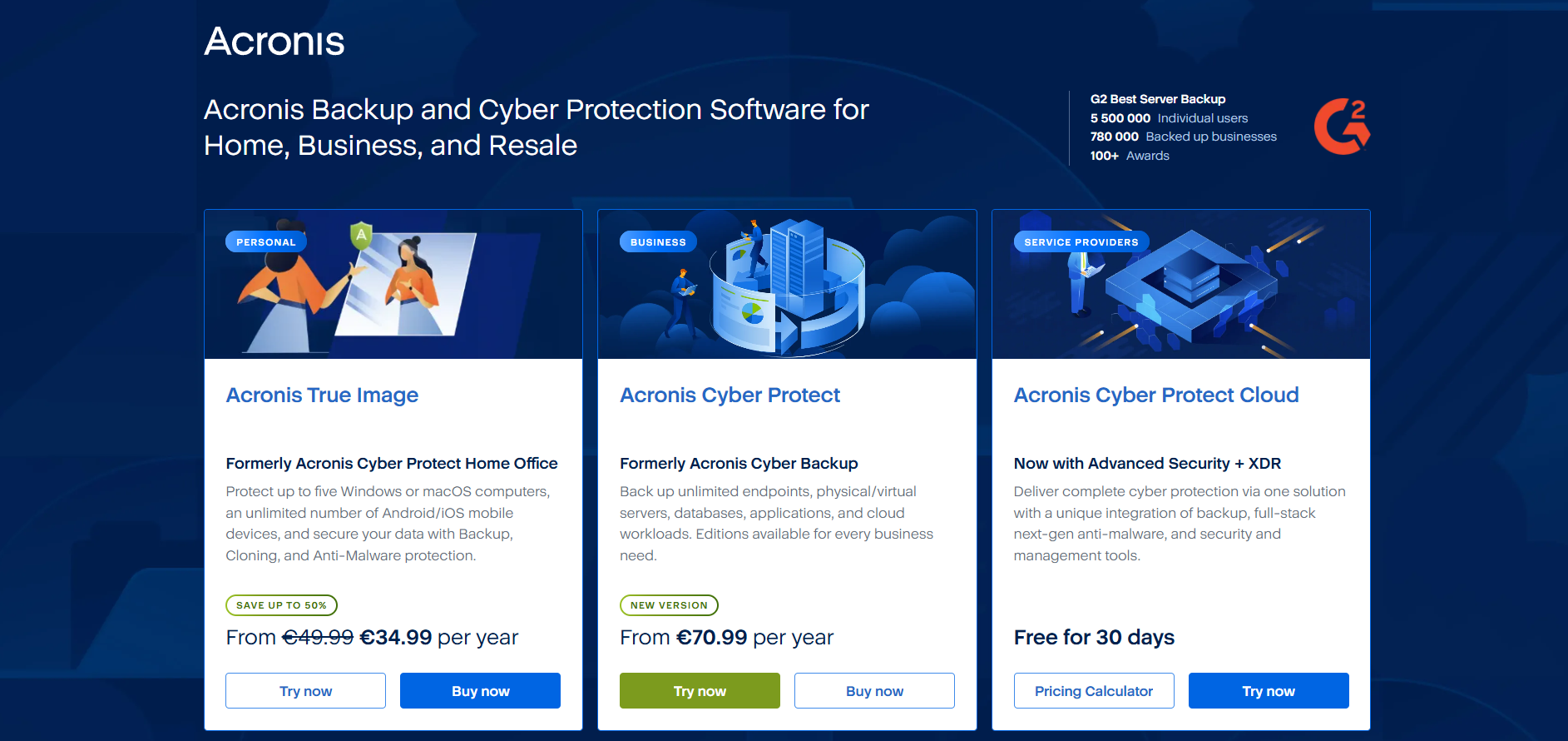 Контакти на Acronis Help Desk