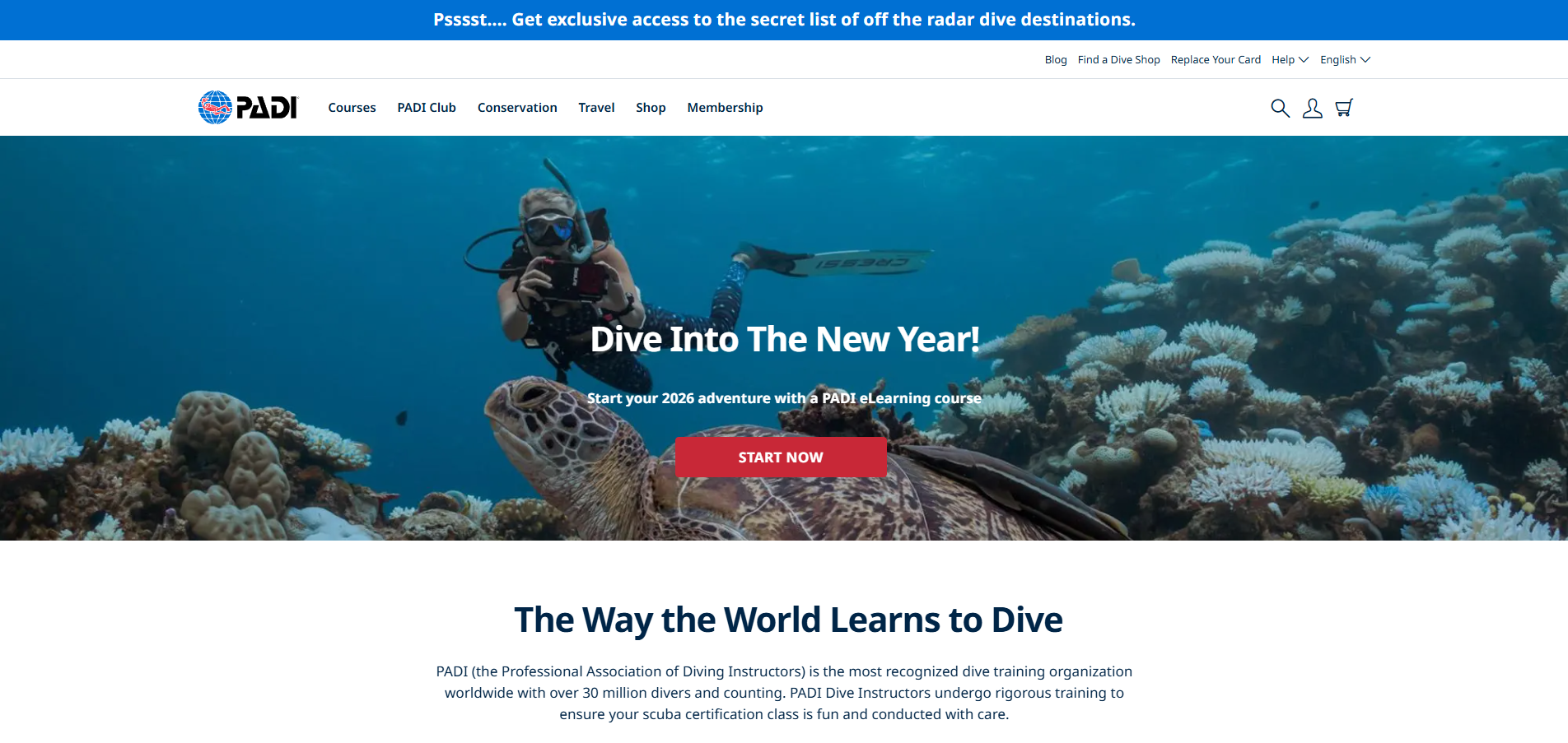 PADI Help Desk Контакти