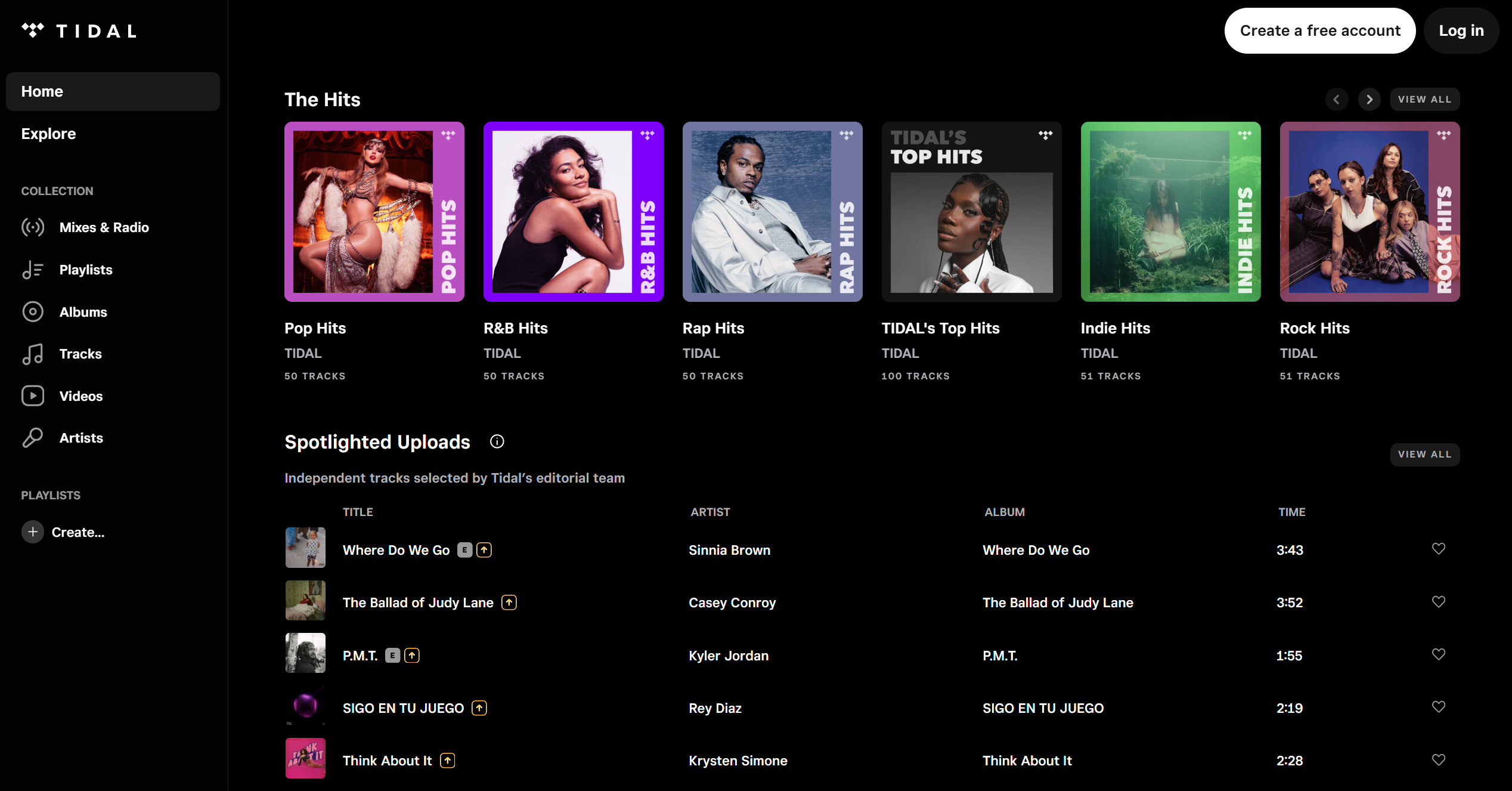 TIDAL Контакти на Help Desk