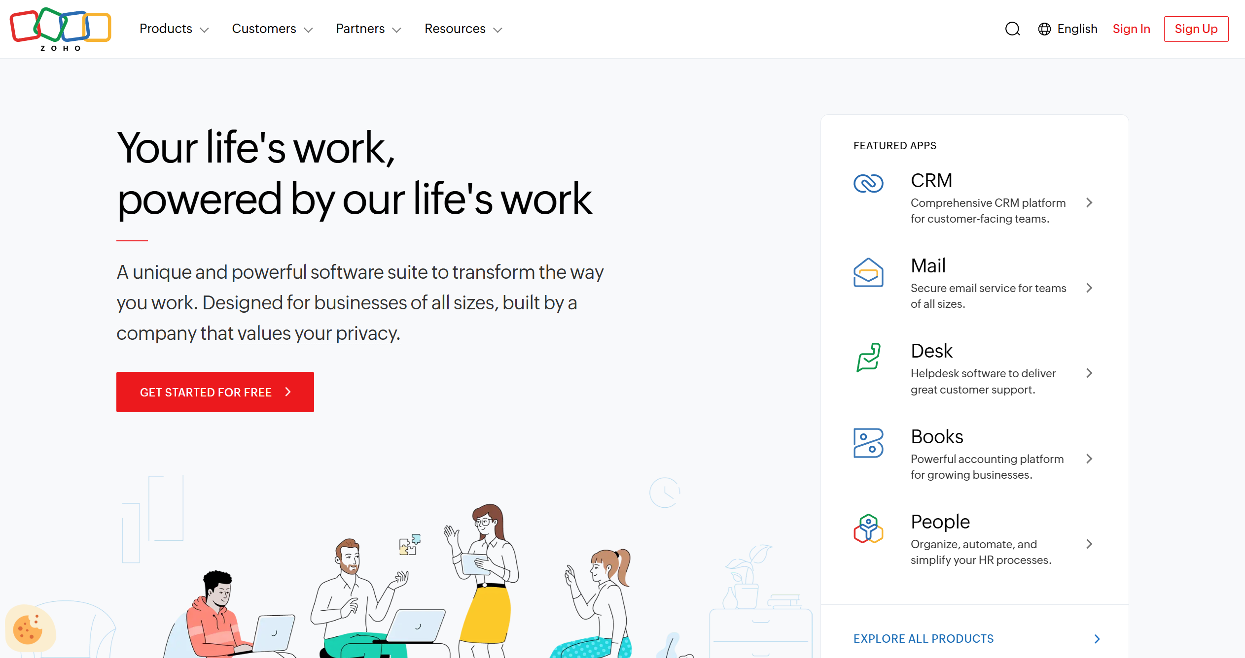 Zoho Help Desk Контакти