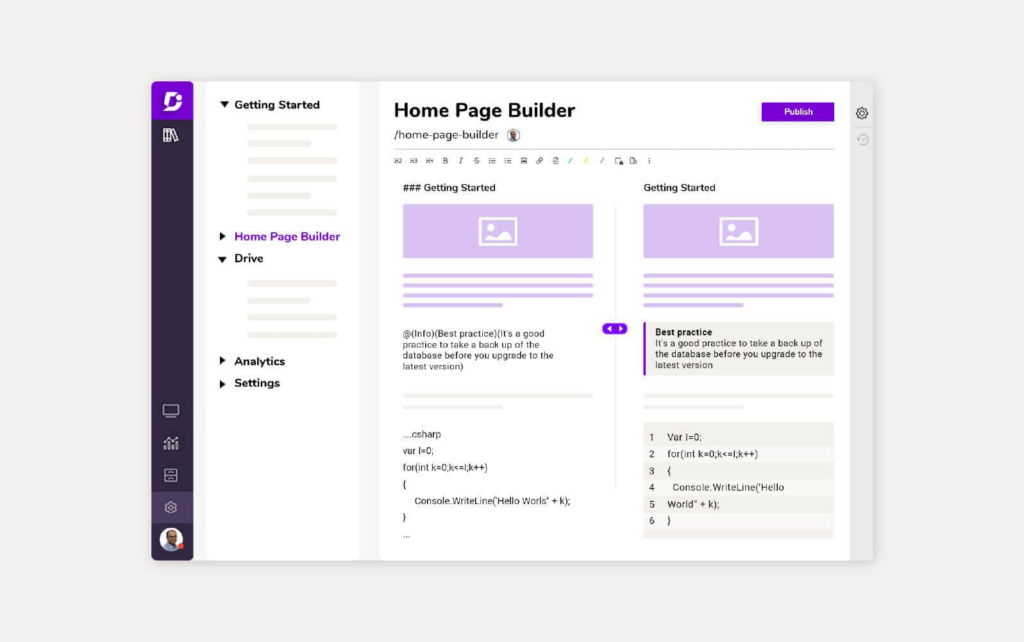 Document360 software providing knowledge base solutions