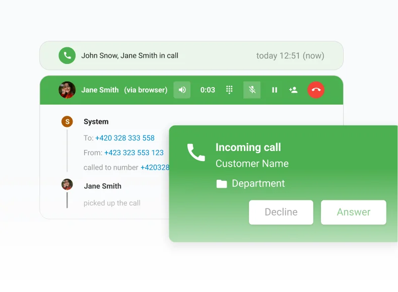 Вграден колцентър на LiveAgent с IVR и функции за обратно обаждане