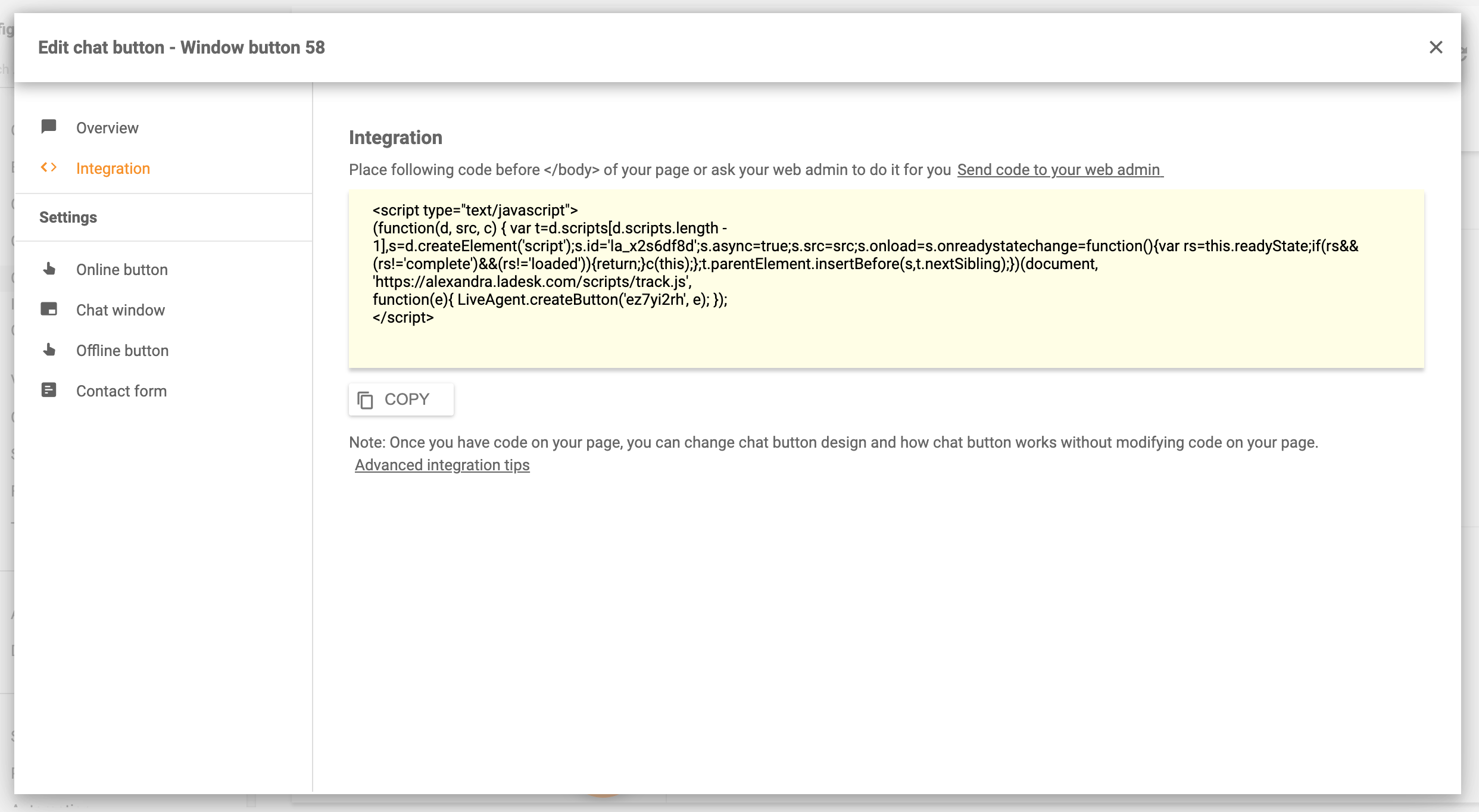 Вграждане на чат към уебсайт - LiveAgent