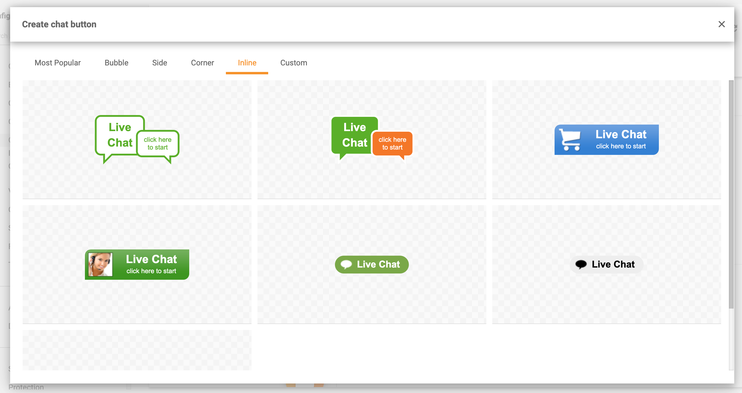 Вградени бутони за чат