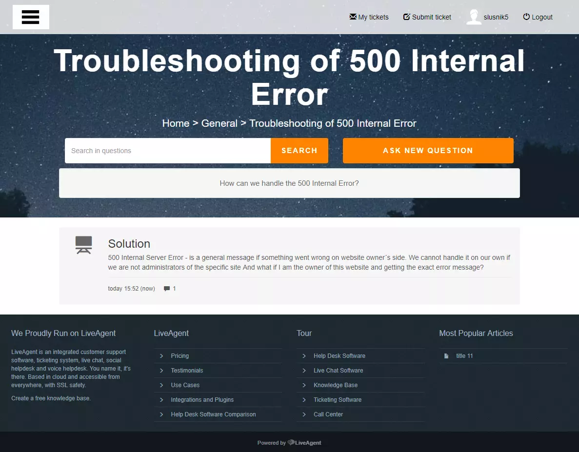 Форум в портала на клиента