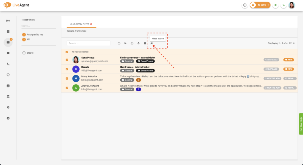Бутон за масово действие