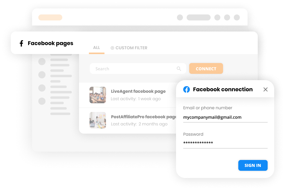 Свързване на Facebook с Help desk софтуер - LiveAgent