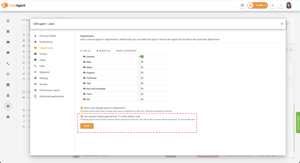 Настройки За решаване само