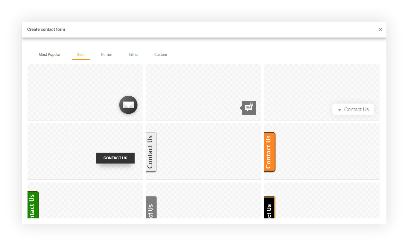 LiveAgent Contact Form Gallery