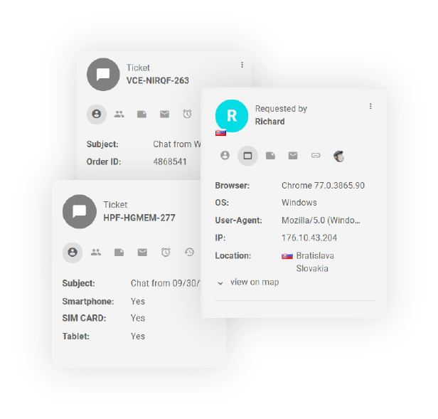 Функционалност на полетата за контакти