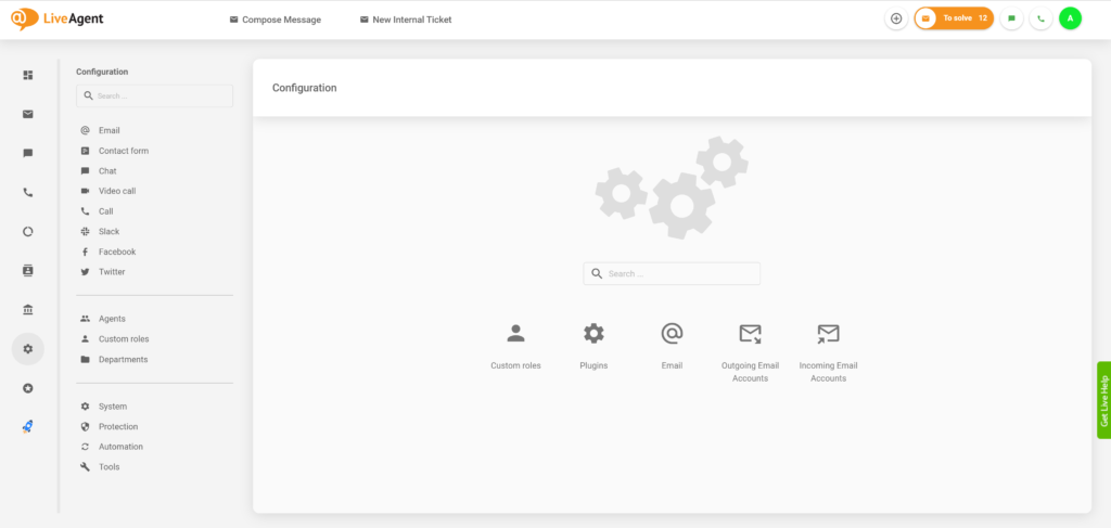 Конфигурация на персонализирани роли в LiveAgent