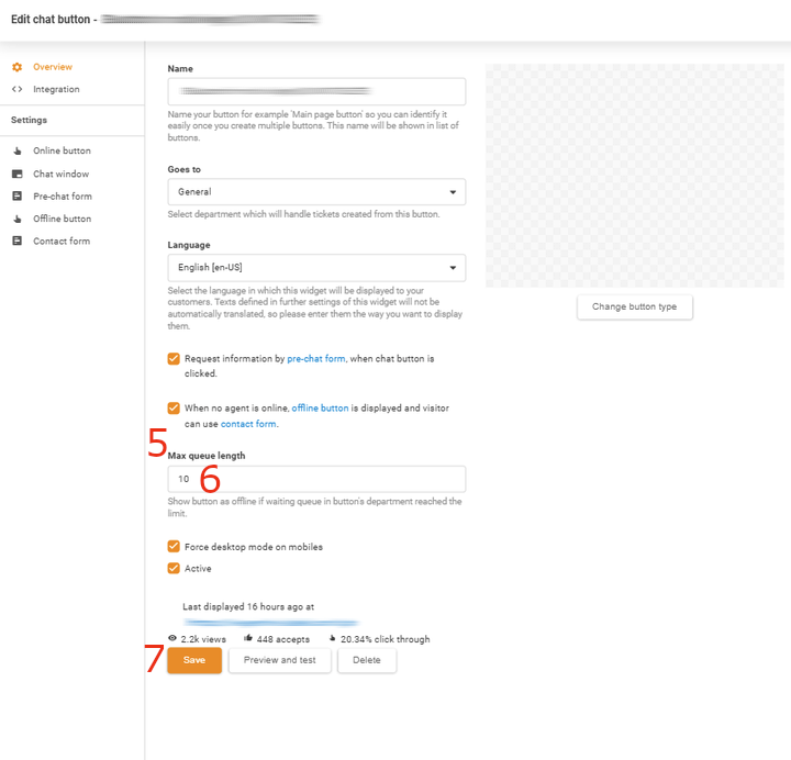 Промяна на максимална дължина на опашката на 10 в LiveAgent